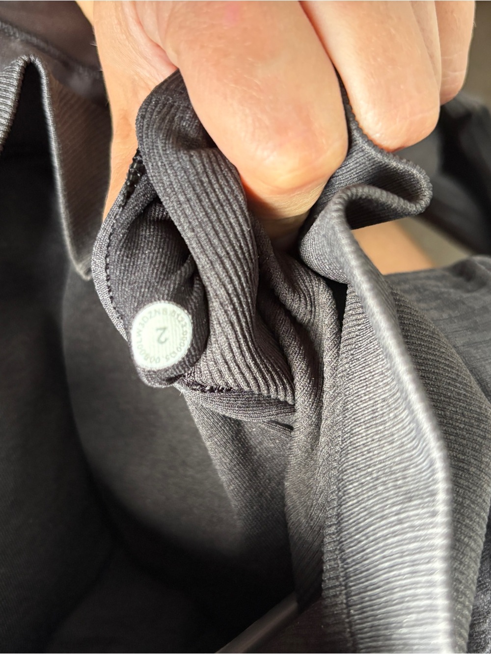 Lululemon Black Long-Sleeve Ebb to Street Crop Top - Picture 7 of 8